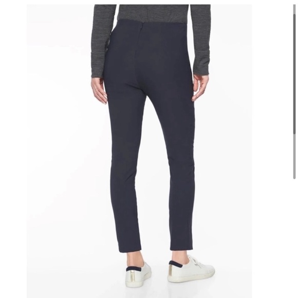 Athleta Wander Slim Straight Ankle Pants Blue Womens 6 FLAW - Picture 2 of 12